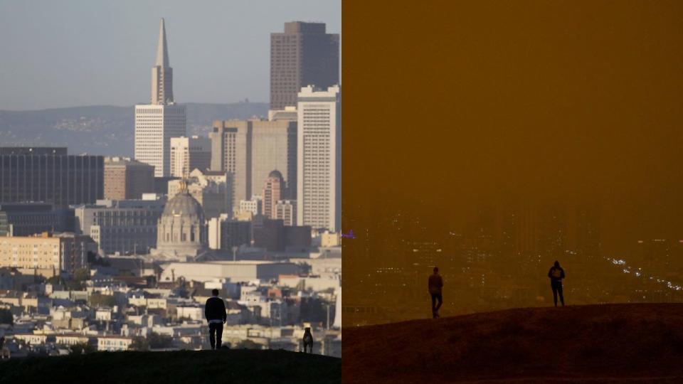 california wildfires before after