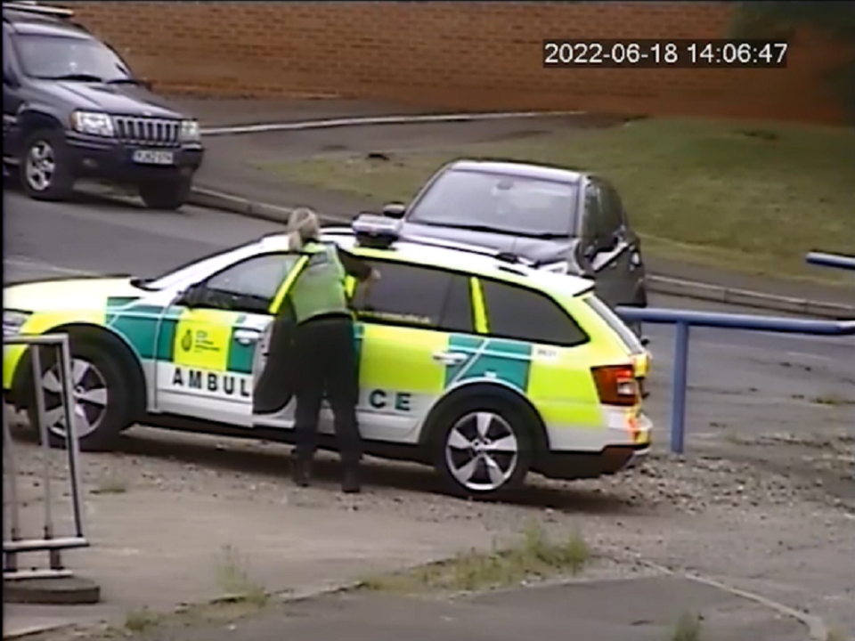 A paramedics' car at the country park in June last year. (Derbyshire Police/PA)