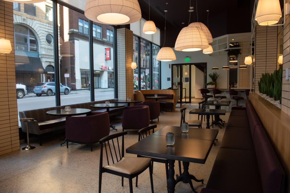 Khora’s dining room in Downtown Cincinnati on Friday, Nov. 6, 2020. 