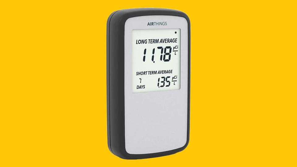 The Airthings Corentium home radon detector lets you keep an eye on radon levels in your home.