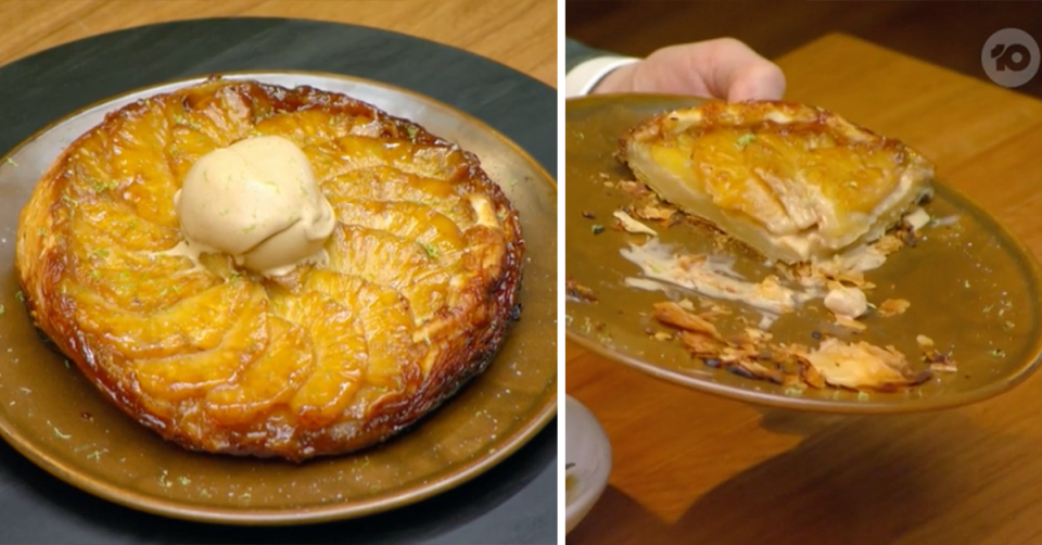 Minoli’s pineapple tarte tatin.