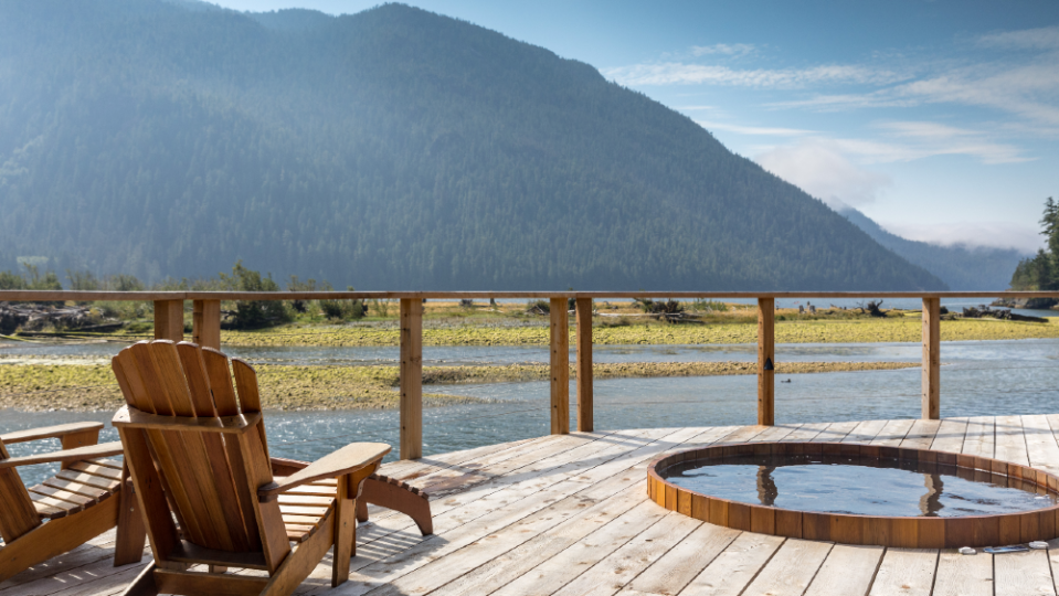 The Healing Grounds Spa incorporates nature into its services. - Credit: Courtesy Clayoquot Wilderness Lodge