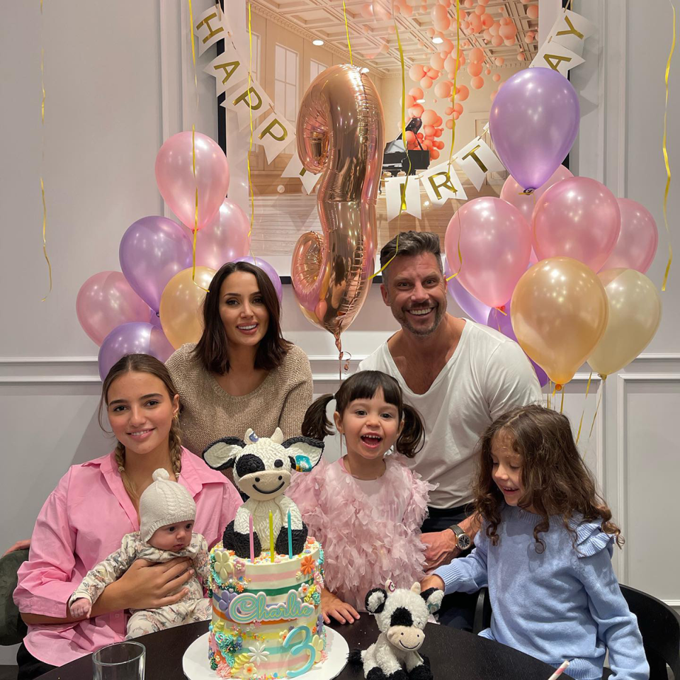 Sam and Snezana Wood with their four daughters.