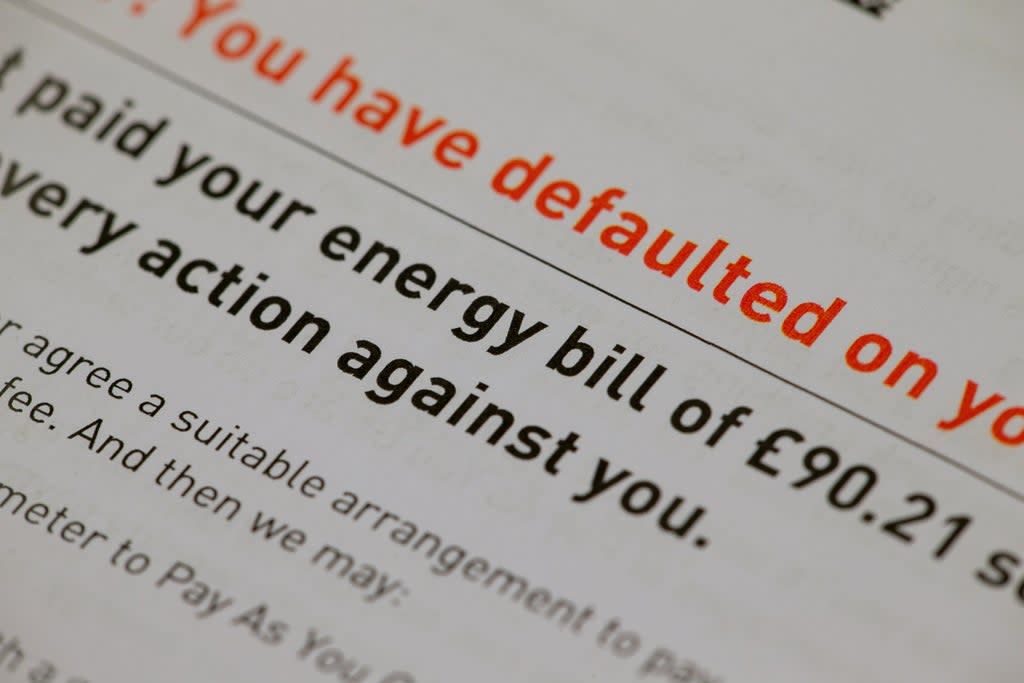 Households are being warned to get ready for rising energy bills (PA) (PA Wire)