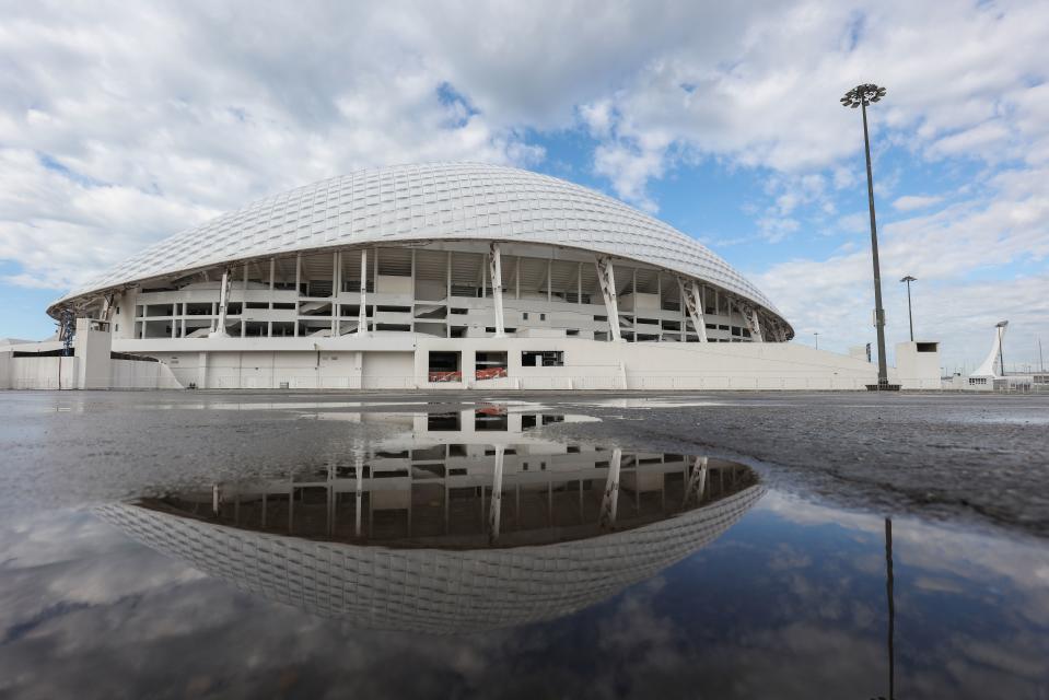 Das Fisht Stadium in Sotschi hat eine Kapazität von 48.000 Zuschauern.