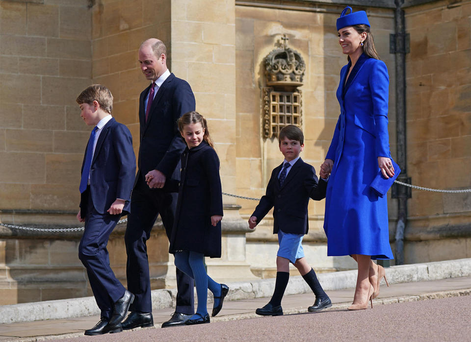 Prince William, Princess Kate and their children Prince George, Princess Charlotte and Prince Louis