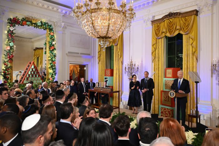 Joe Biden, Doug Emhoff host Hanukkah reception at the White House
