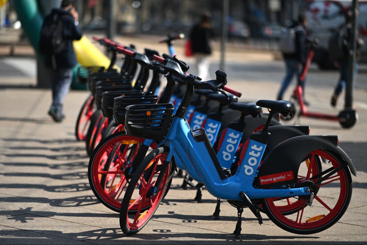 Dott said the failure to regulate e-bikes in a similar way to e-scooters ‘made no sense’  (AFP via Getty Images)