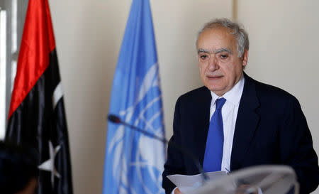 Ghassan Salame, U.N. Libya envoy, arrives for a meeting in Tunis, Tunisia September 26, 2017. REUTERS/Zoubeir Souissi