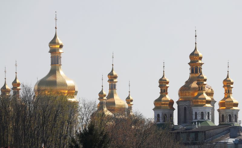 A view shows the Kiev Pechersk Lavra monastery in Kiev