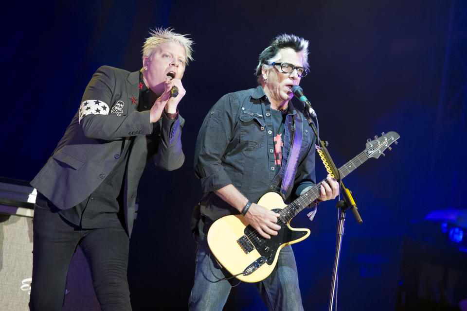 Music festivals veterans The Offspring performing live at Download Festival, 2014. (Future via Getty Images)