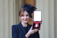 <p>Prince William appointed Rowling a Companion of Honour for literature and philanthropy in 2017.</p>