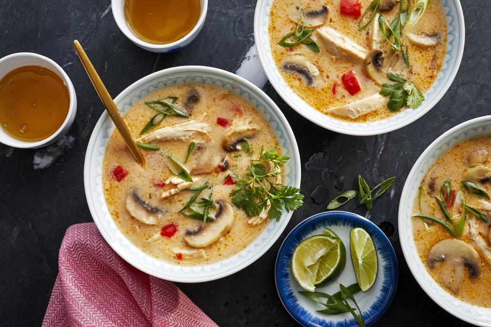 Spicy Thai Coconut Chicken Soup
