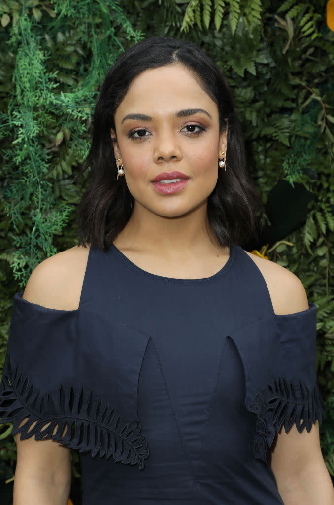 Tessa Thompson attends the Fourth Annual Veuve Clicquot Carnaval on March 10, 2018, in Miami. (Photo: Alexander Tamargo/WireImage)