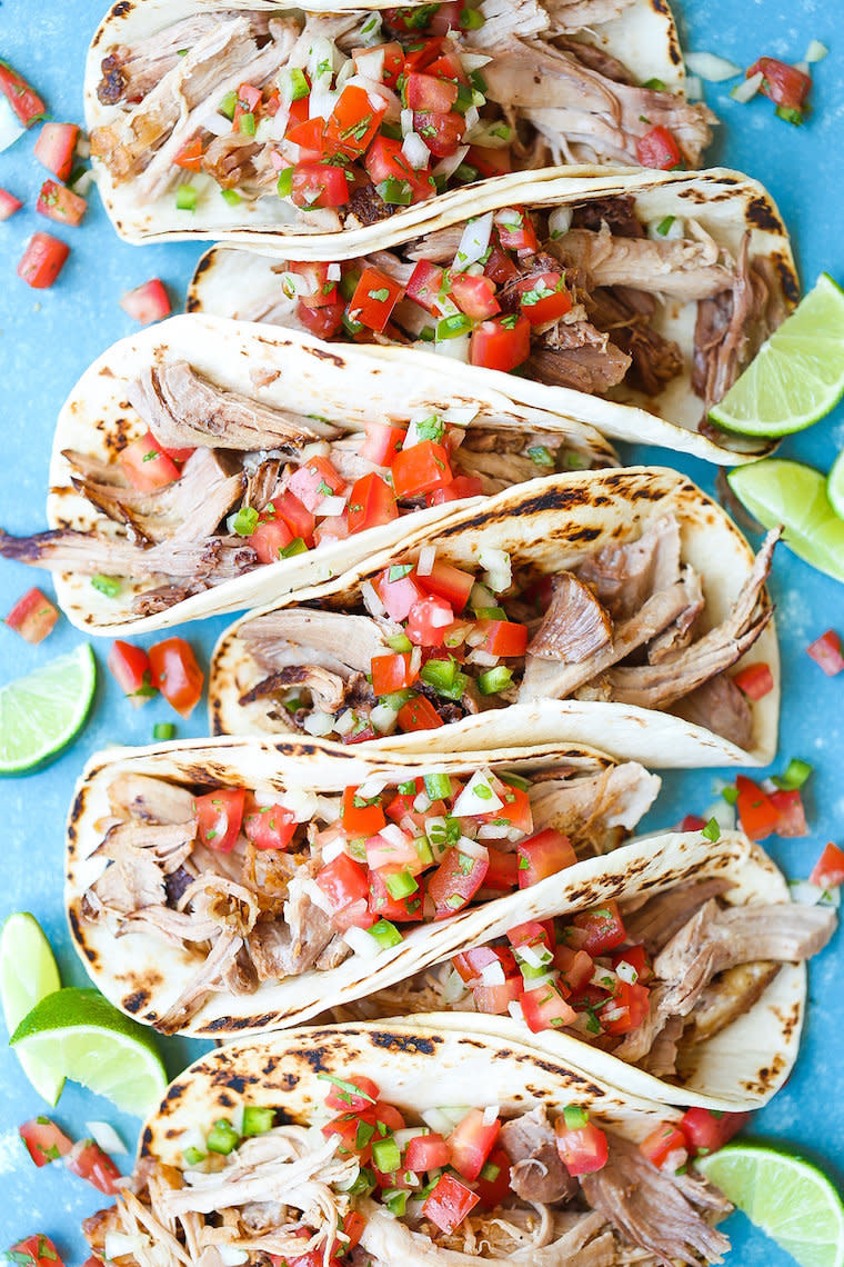 <strong>Get the <a href="https://damndelicious.net/2018/09/07/instant-pot-pork-carnitas/" target="_blank" rel="noopener noreferrer">Instant Pot Pork Carnitas</a> recipe from Damn Delicious.</strong>