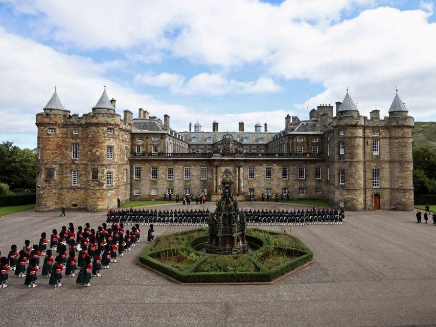 The Palace of Holyroodhouse in 2022.