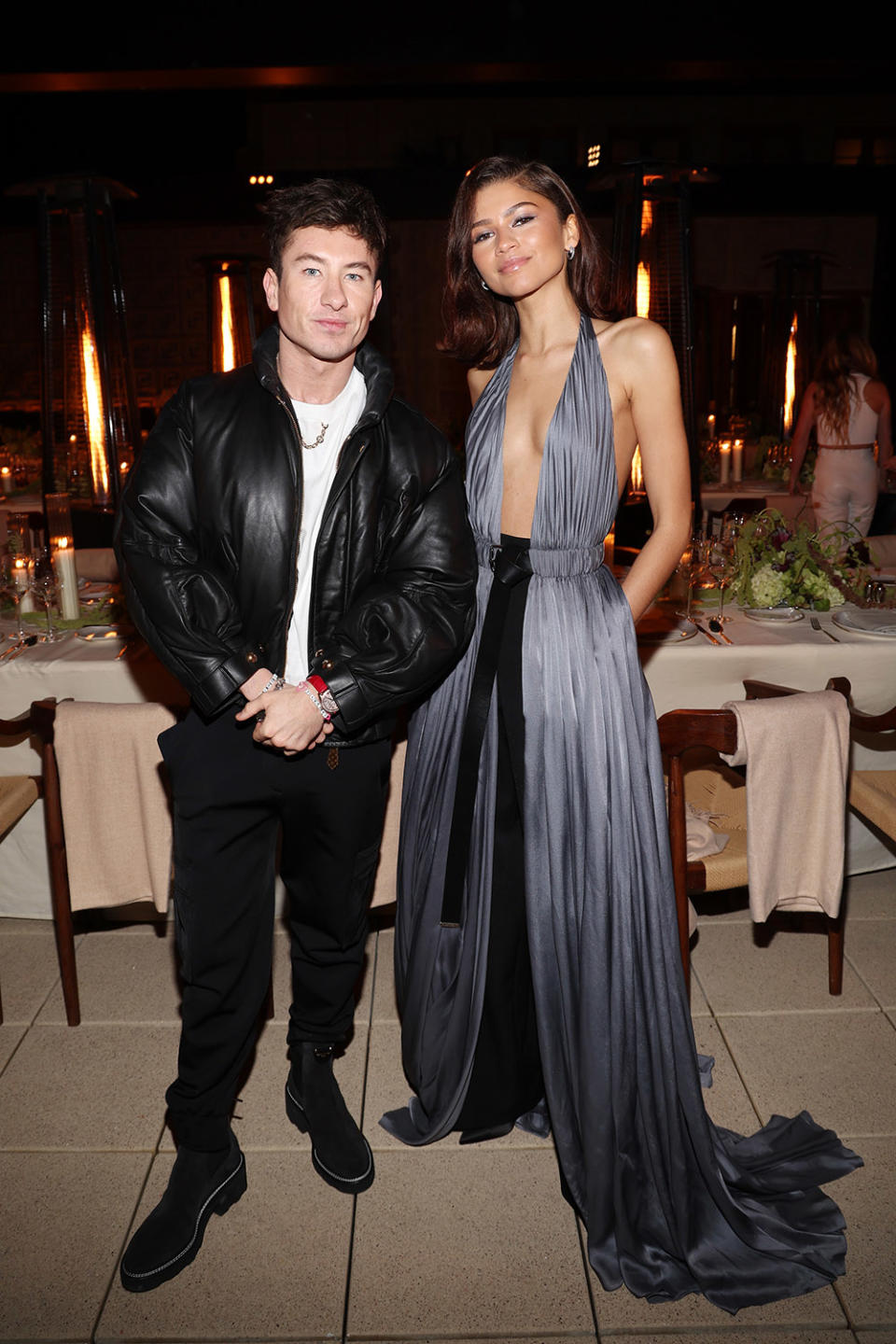 Barry Keoghan and Zendaya attend W Magazine and Louis Vuitton's Academy Awards Dinner at a Private Residence on March 07, 2024 in Los Angeles, California.