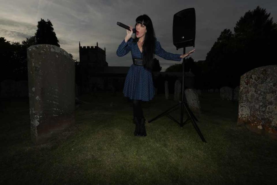 The singer sneaked into cemeteries under the cover of night. (Brocarde/PA Real Life)