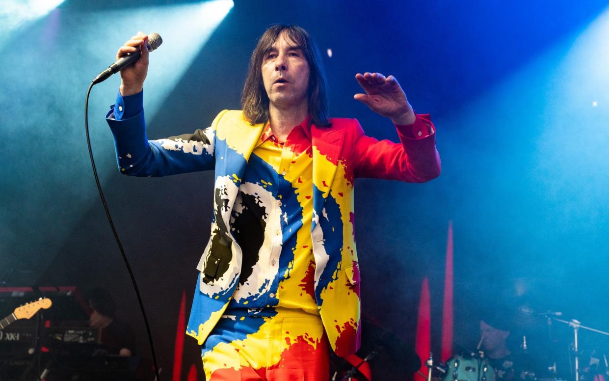 Bobby Gillespie of Primal Scream performs at Alexandra Palace on July 16, 2022 in London, England - Redferns/Lorne Thomson