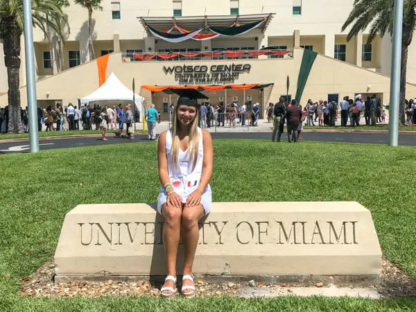 Shea machte 2019 ihren Abschluss an der University of Miami. - Copyright: Samantha Shea