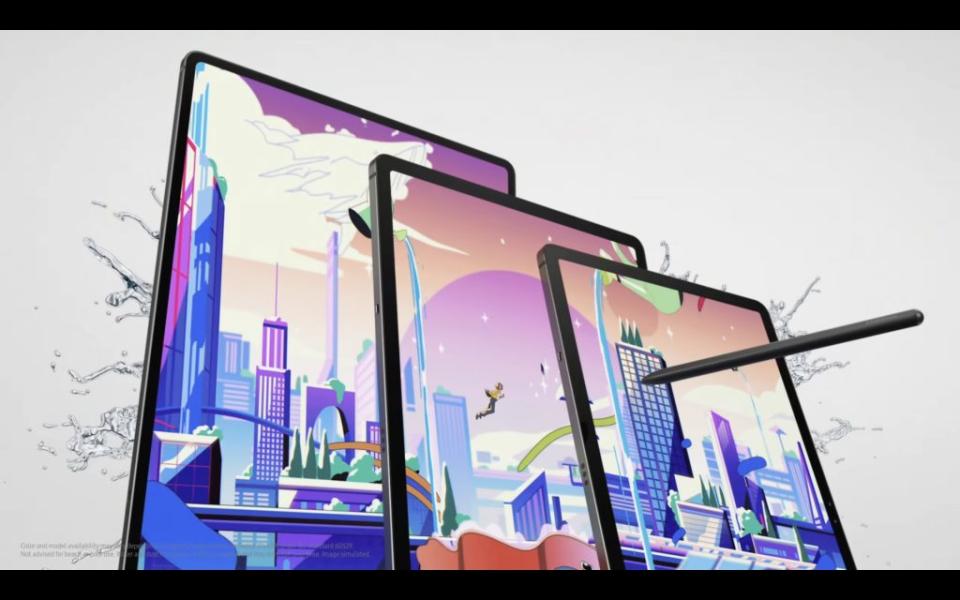 三星全新的Galaxy Tab S9系列將推出灰、白 兩色，共有Tab S9、Tab S9+、Tab S9 Ultra三款，定價799美金起（台幣約2萬5000元），即日起開放預購、預計8月11日起全球陸續上市，台灣目前未公佈上市資訊。（翻攝直播）