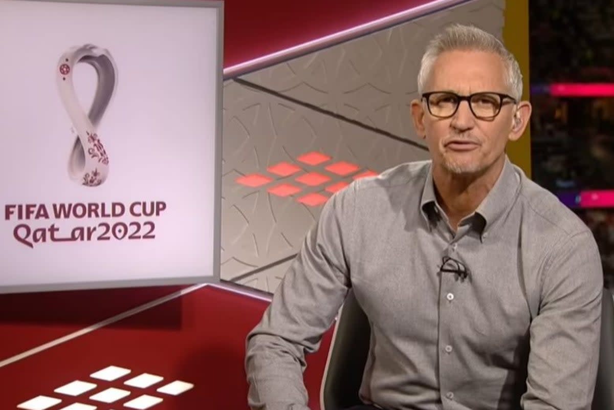 Gary Lineker previously spoke out about Qatar hosting the Fifa World Cup  (BBC)