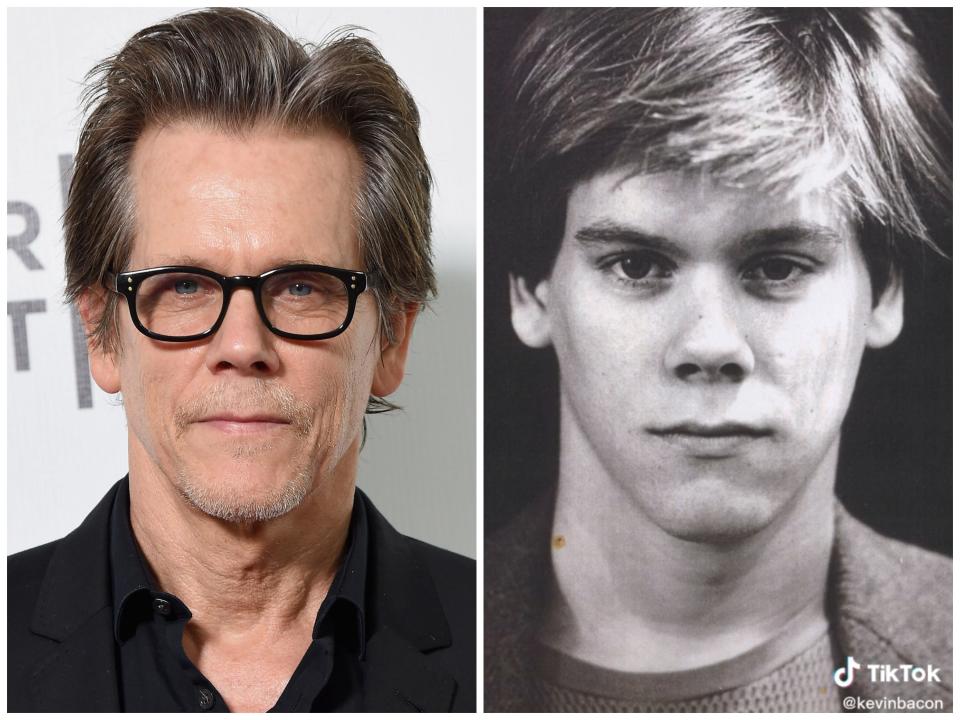 Kevin Bacon now vs. Kevin Bacon as a teenager