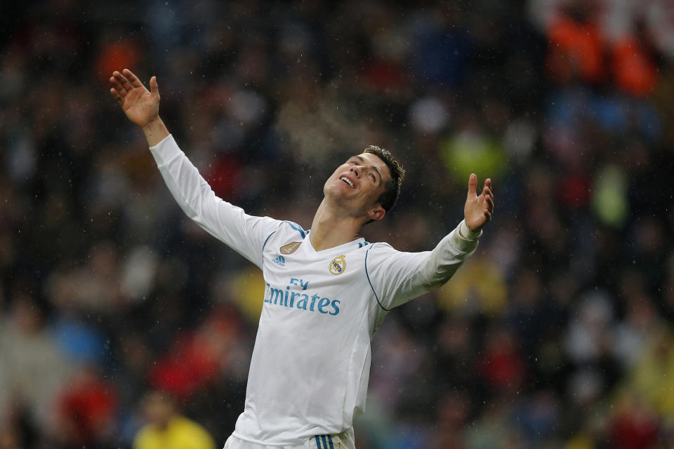 Fans jeered Cristiano Ronaldo and Real Madrid after their latest loss at the Bernabeu. (AP)