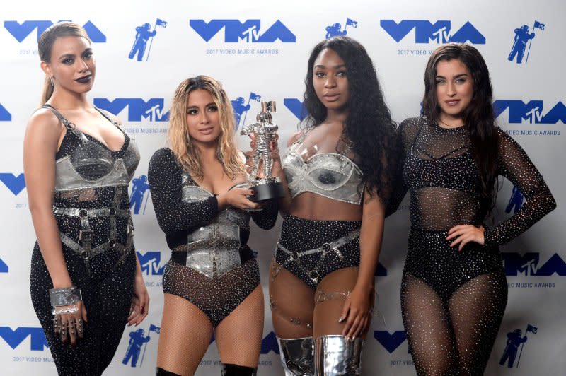 Fifth Harmony attends the MTV Video Music Awards in 2017. File Photo by Jim Ruymen/UPI
