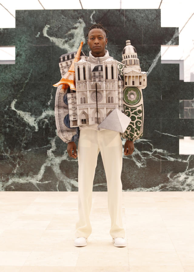 Virgil Abloh creates wearable 3D skyscraper jackets for Louis Vuitton: form  following function? - Global Design News