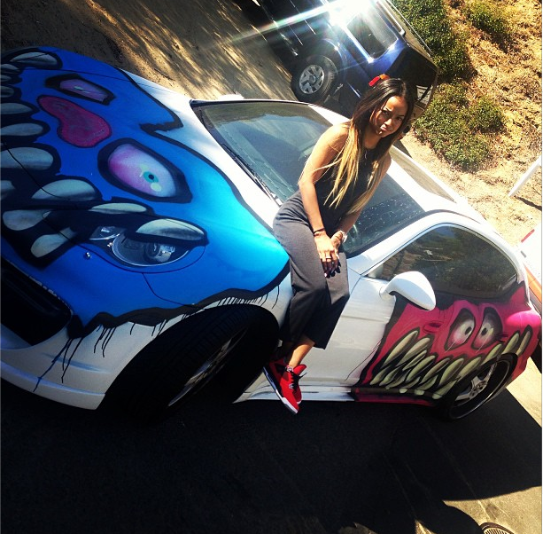 chris brown pink bugatti