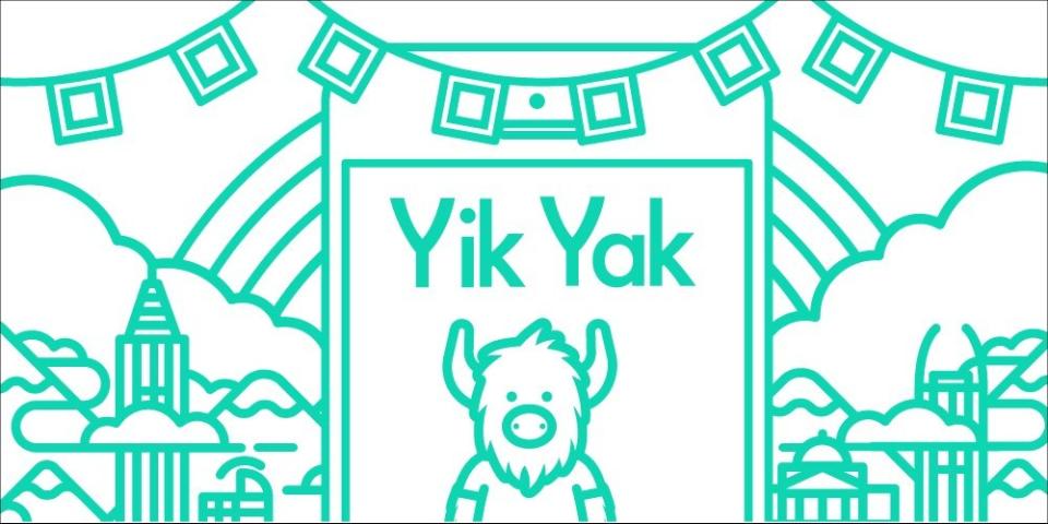Yik Yak 曾是大學生圈子內最受歡迎的匿名聊天 App 之一。圖片來源：Yik Yak