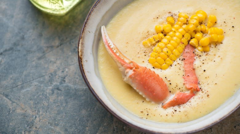 Crab and corn chowder