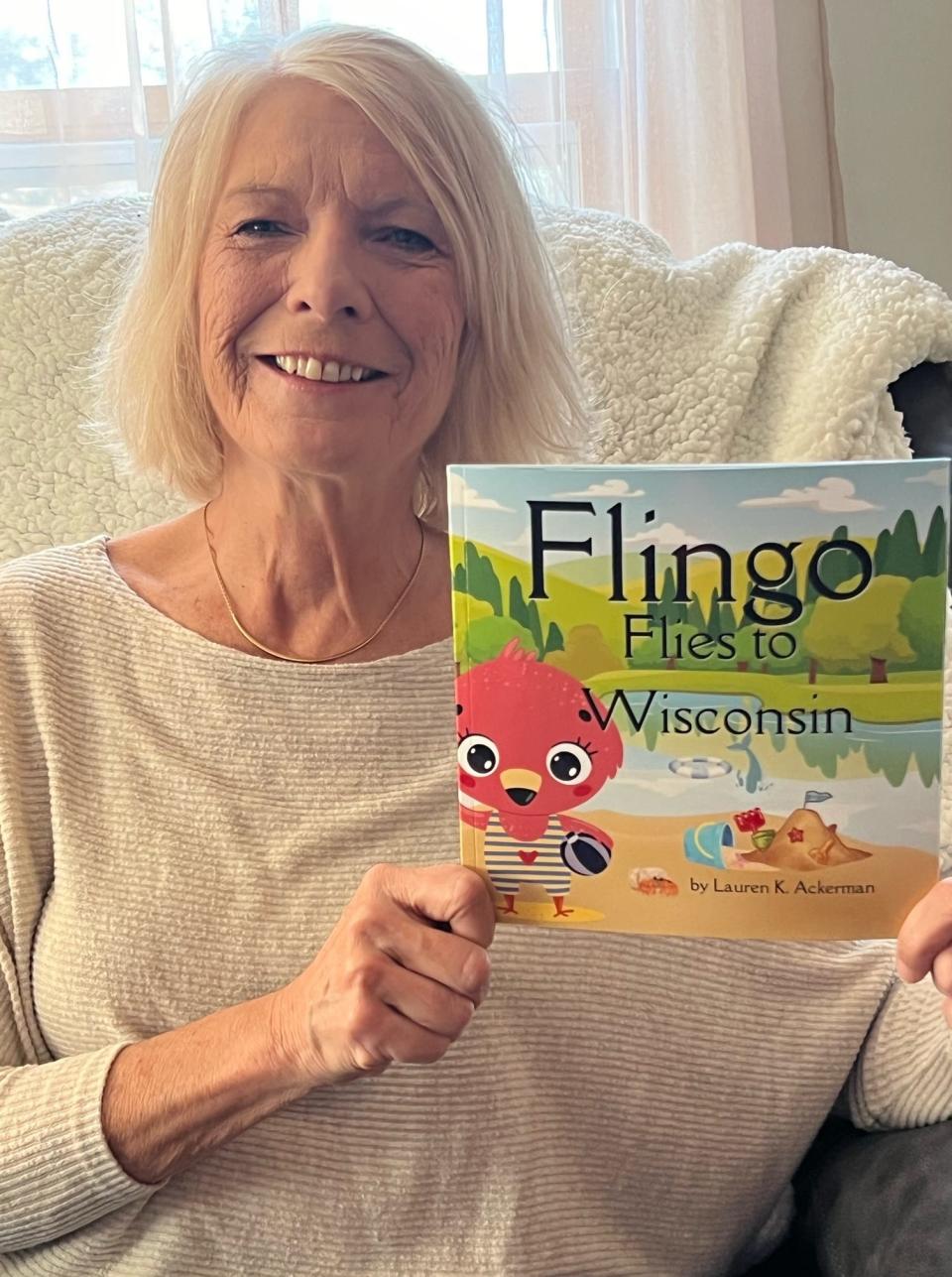 Oconomowoc resident Lauren Ackerman recently published "Flingo Flies to Wisconsin," a children's book based on the rare sighting of pink flamingos in Port Washington.