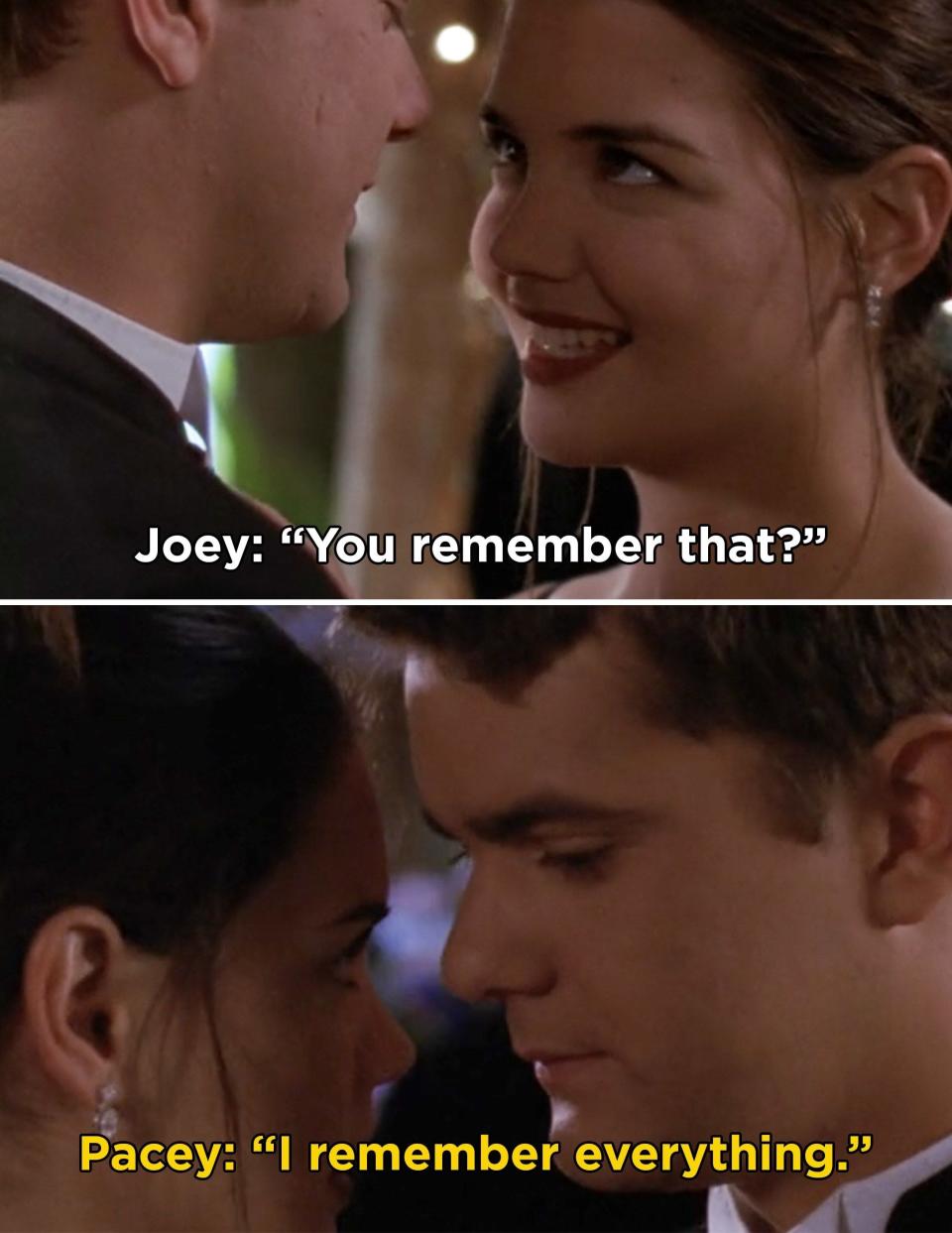 Joey and Pacey slow dance: "You remember that?" "I remember everything"