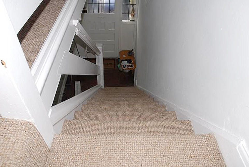 Jurors were shown a photo of stairs at the property (Picture: PA)