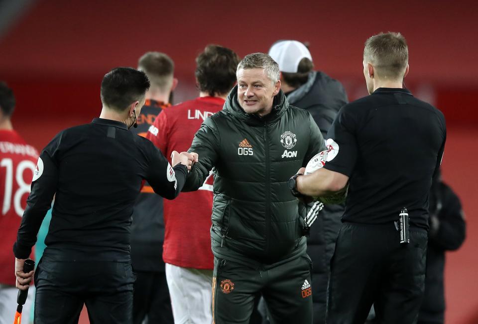 Ole Gunnar Solskjaer at full-time (Getty Images)