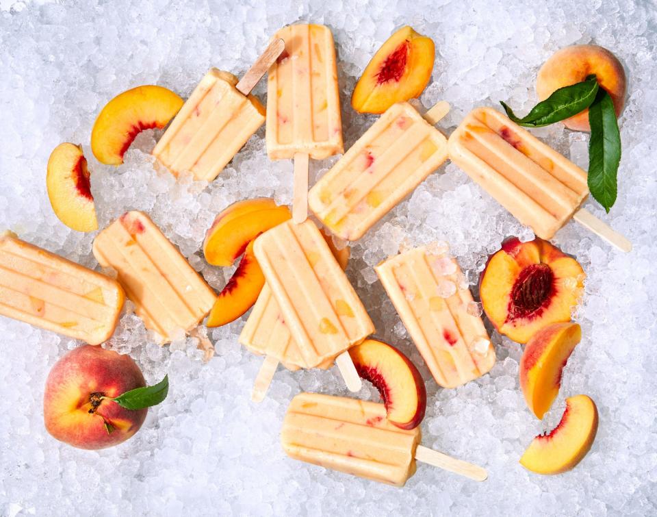 Buttermilk-Peach Popsicles