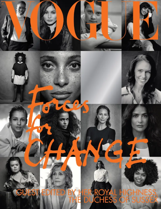 Meghan war bei der “Forces For Change”-Ausgabe der British Vogue Gastredakteurin. Foto: Vogue