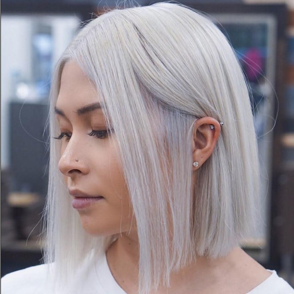 Razor-Sharp Long Bob