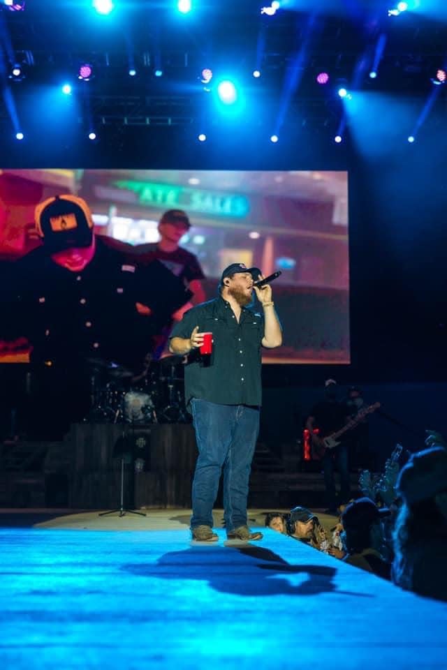 Luke Combs performs as one of the headliners at The Country Fest in Lawrence Township.