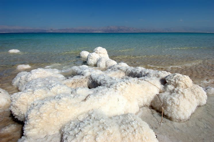 The salt in the Dead Sea (credit: Israeli Ministry of Tourism) 