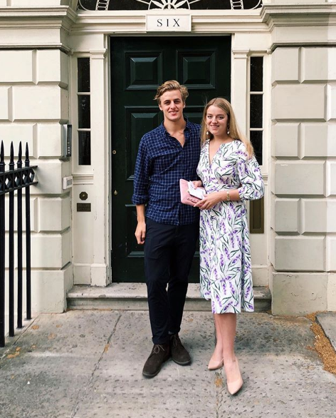 Alex is close to his elder sister Flora who works as an art curator. Photo: Instagram