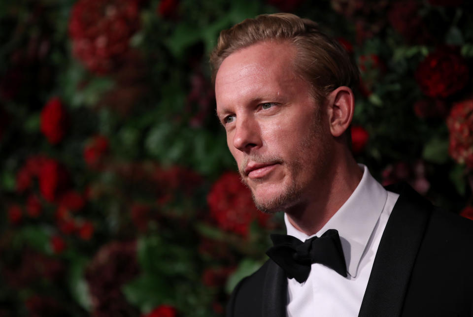 LONDON, ENGLAND - NOVEMBER 24:  Laurence Fox attends the 65th Evening Standard Theatre Awards at the London Coliseum on November 24, 2019 in London, England. (Photo by Mike Marsland/WireImage)