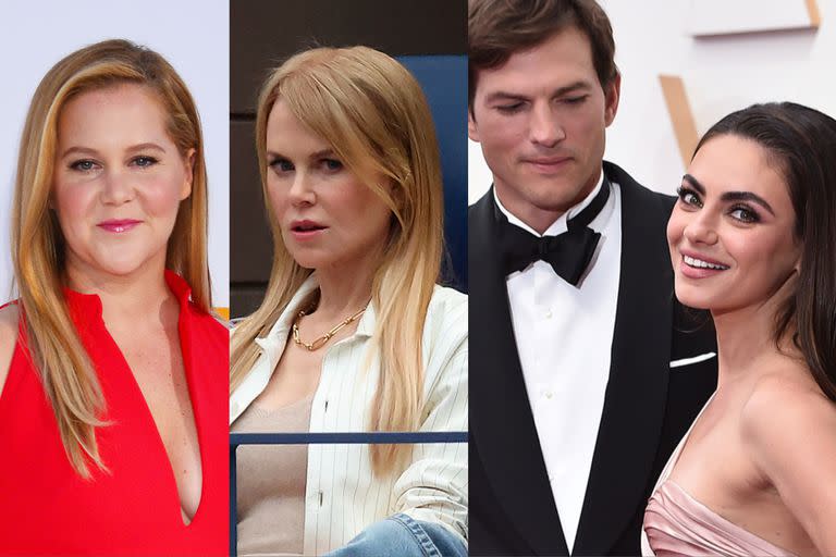 Amy Schumer se burló de Nicole Kidman, borró el posteo y, en su pedido de disculpas, lanzó una sarcástica crítica a Ashton Kutcher y Mila Kunis