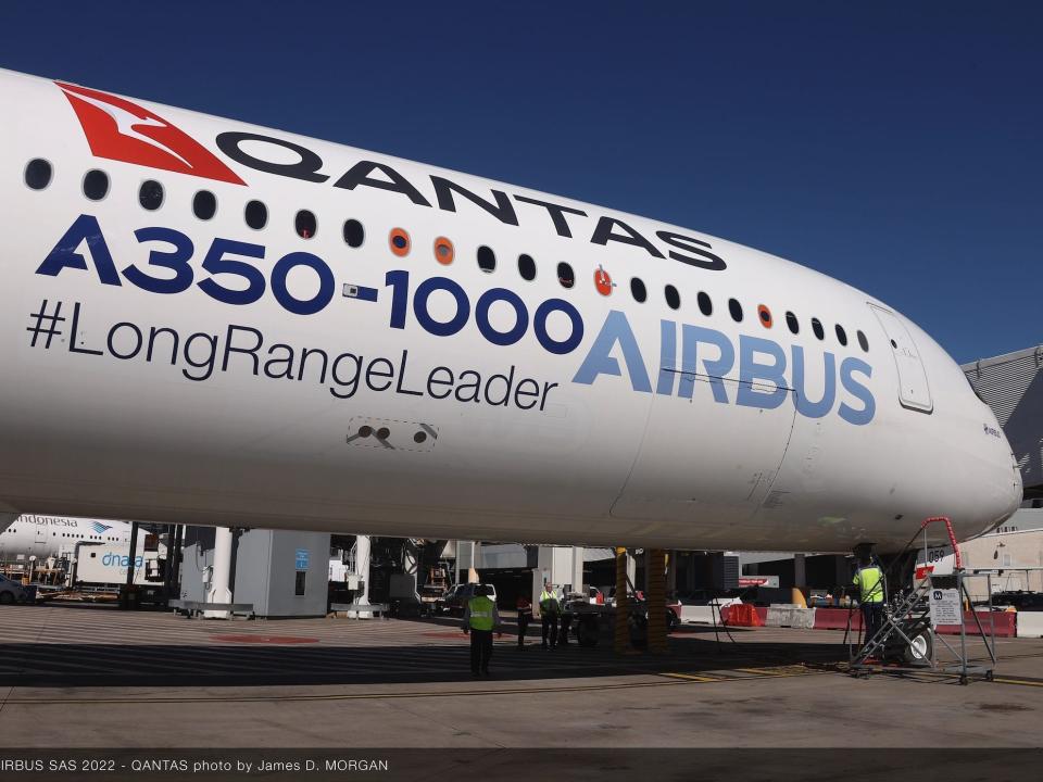 Qantas A350-1000 aircraft.