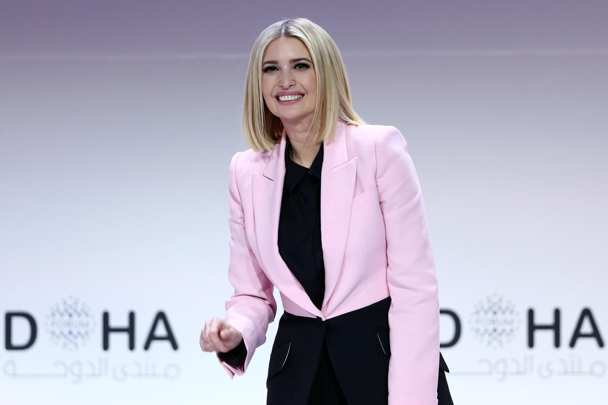 Ivanka Trump shared a photo of her children to mark the start of Hanukkah. (Photo: MUSTAFA ABUMUNES / AFP via Getty Images)