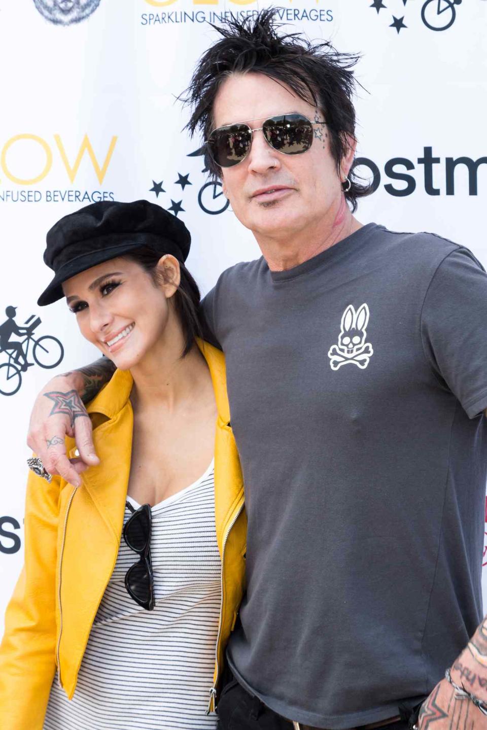 Tommy Lee and Fiance Brittany Furlan attend the Los Angeles Times Food Bowl - Secret Burger Showdown at Wallis Annenberg Center for the Performing Arts on May 26, 2018 in Beverly Hills, California