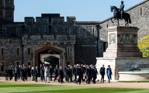 Leaders meet at Windsor for the CHOGM retreat - Credit: PA