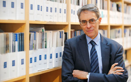 Human Rights Watch Executive Director Kenneth Roth poses for a photograph at the organization offices in Berlin, Germany, January 16, 2019. Picture taken January 16, 2019. REUTERS/Hannibal Hanschke